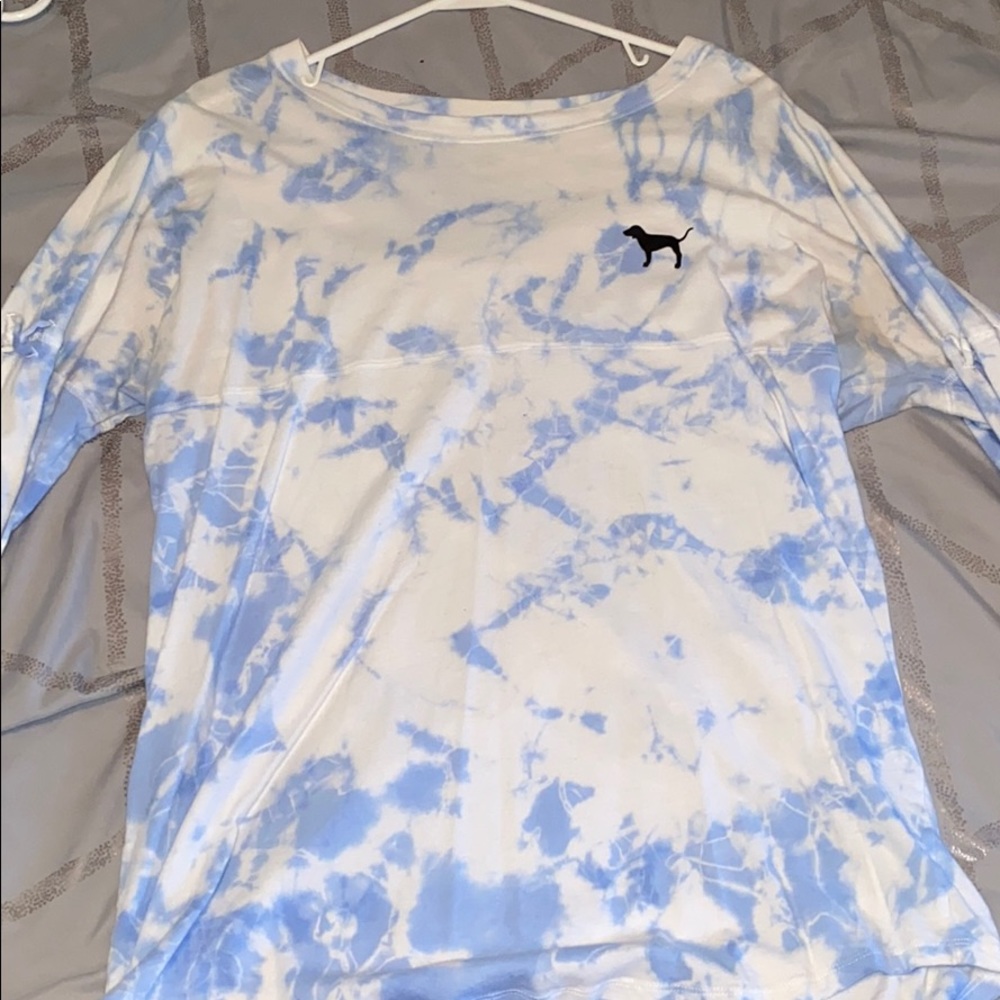PINK Tie-Dye Long Sleeve Shirt